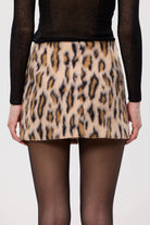 Martina Mini Skirt Leopard MINI LEOPARD SKIRT bubish