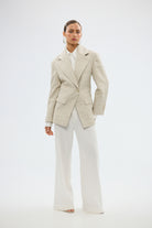 bubish Mattie Cinched Blazer - Natural MINI SKIRT