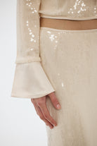 bubish Nadine Sequin Skirt Pale Pink PARTY SKIRT
