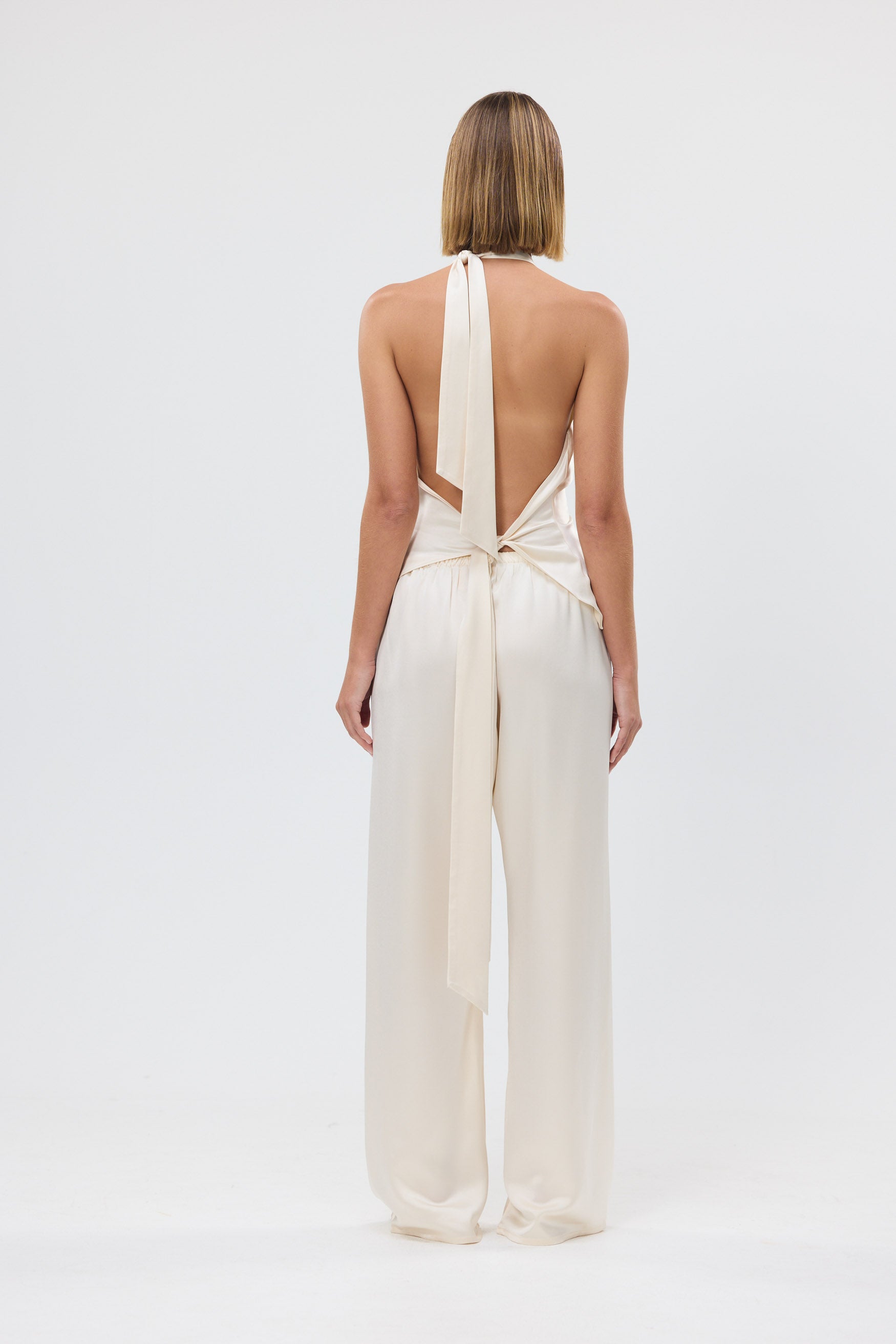 Paige Cowl Neck Top Ivory PARTY TOP