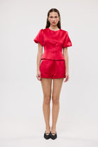 bubish Penelope Bow Hot Short Red SHORTS