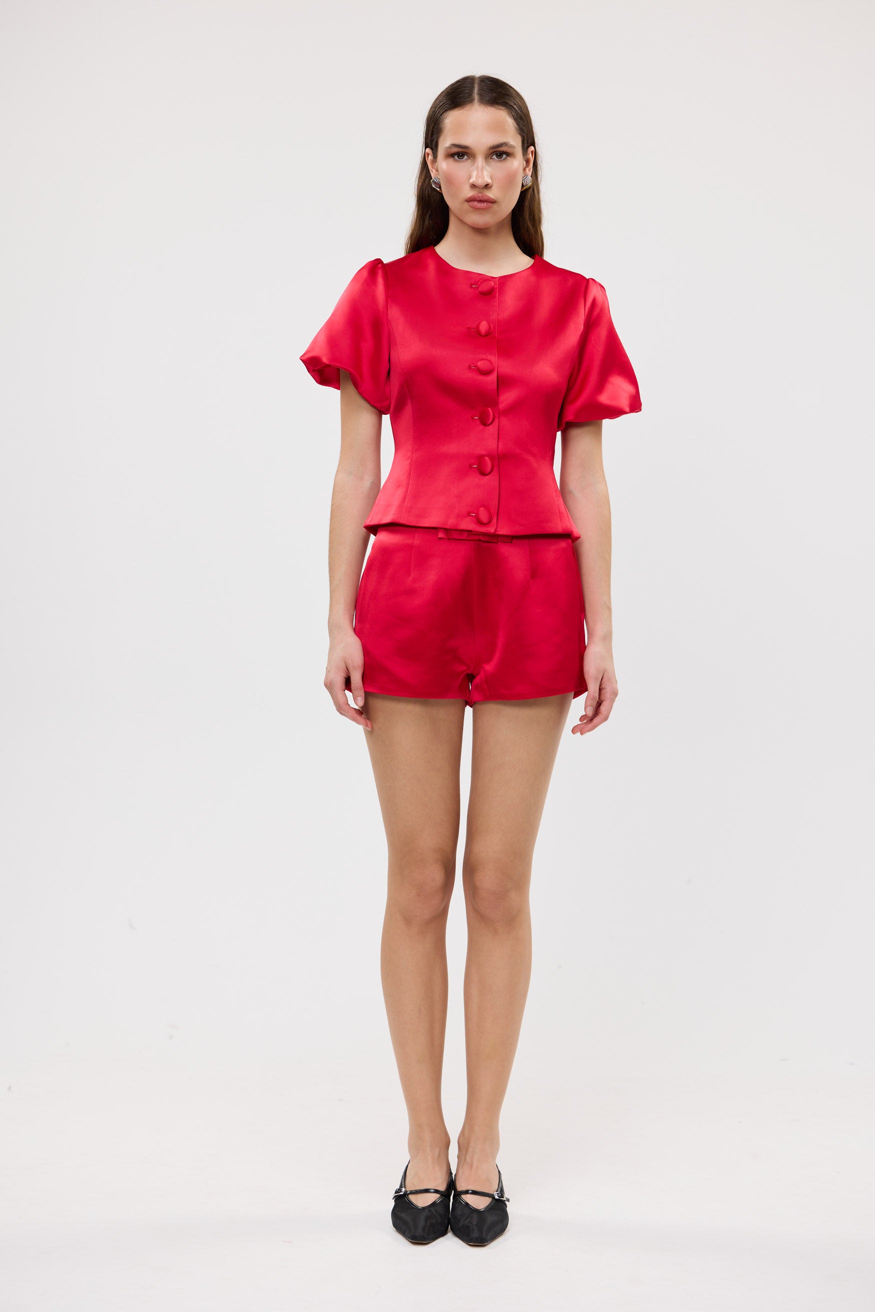 bubish Penelope Bow Hot Short Red SHORTS