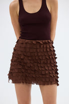 bubish Rikki Mini Skirt Chocolate MINI SKIRT
