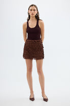 bubish Rikki Mini Skirt Chocolate MINI SKIRT
