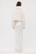 bubish Rome Crop Jacket White FEATHER JACKET