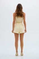 bubish Saskia Bow Hot Short Pale Yellow SHORTS