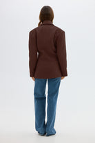 bubish Saskia Cinched Blazer - Chocolate BLAZER