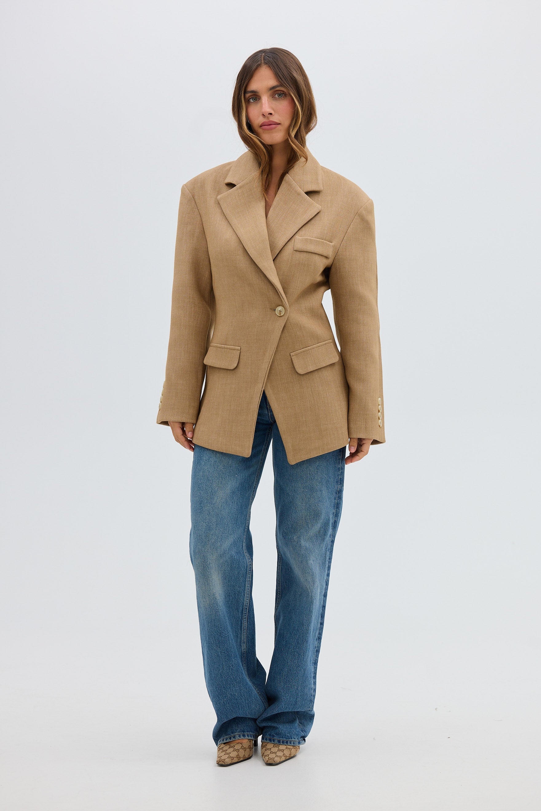 bubish Saskia Cinched Blazer Caramel BLAZER