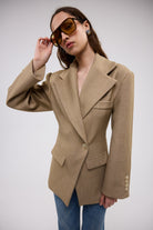 bubish Saskia Cinched Blazer Caramel CINCHED BLAZER