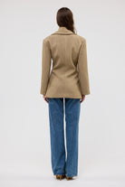 bubish Saskia Cinched Blazer Caramel CINCHED BLAZER