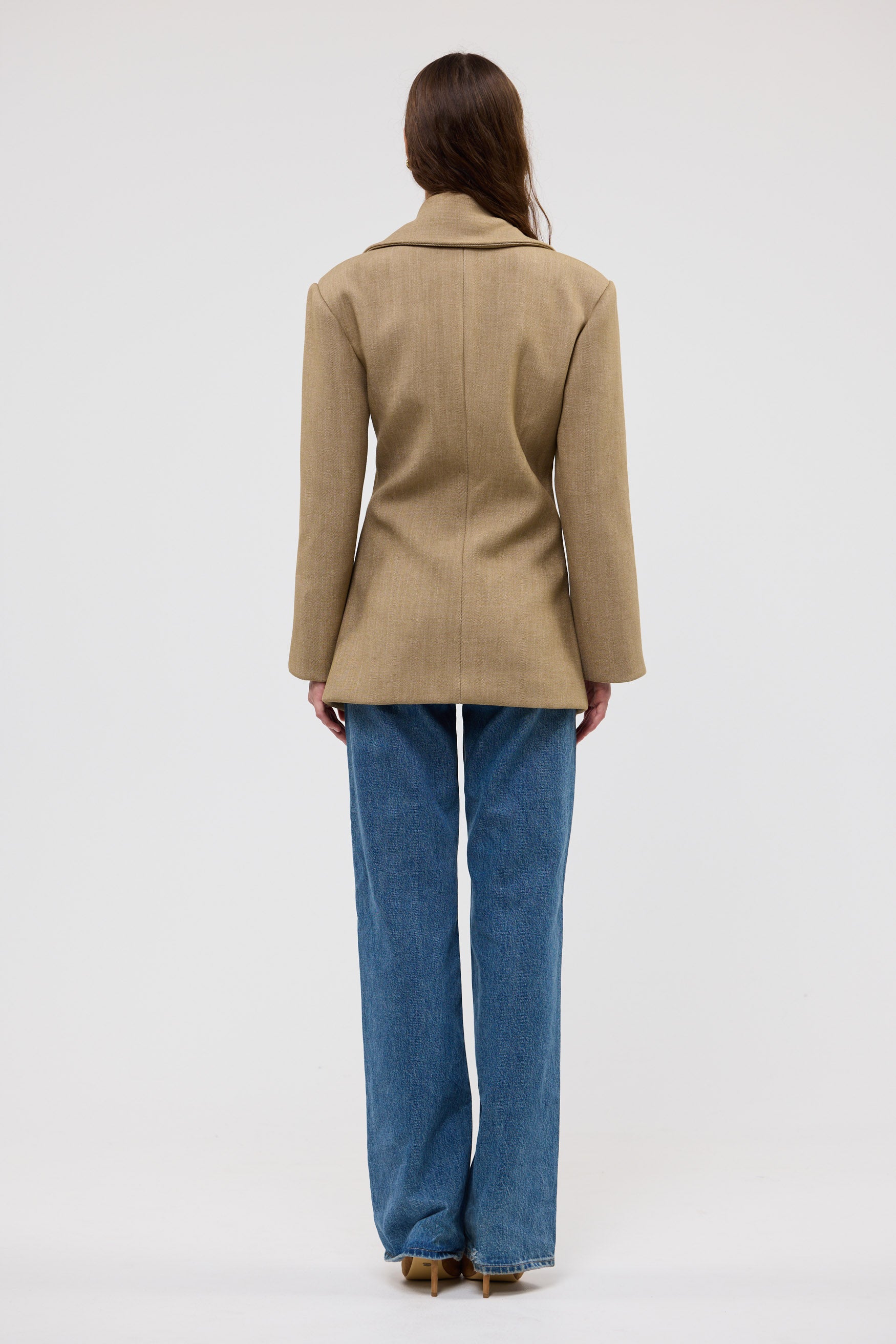 bubish Saskia Cinched Blazer Caramel CINCHED BLAZER