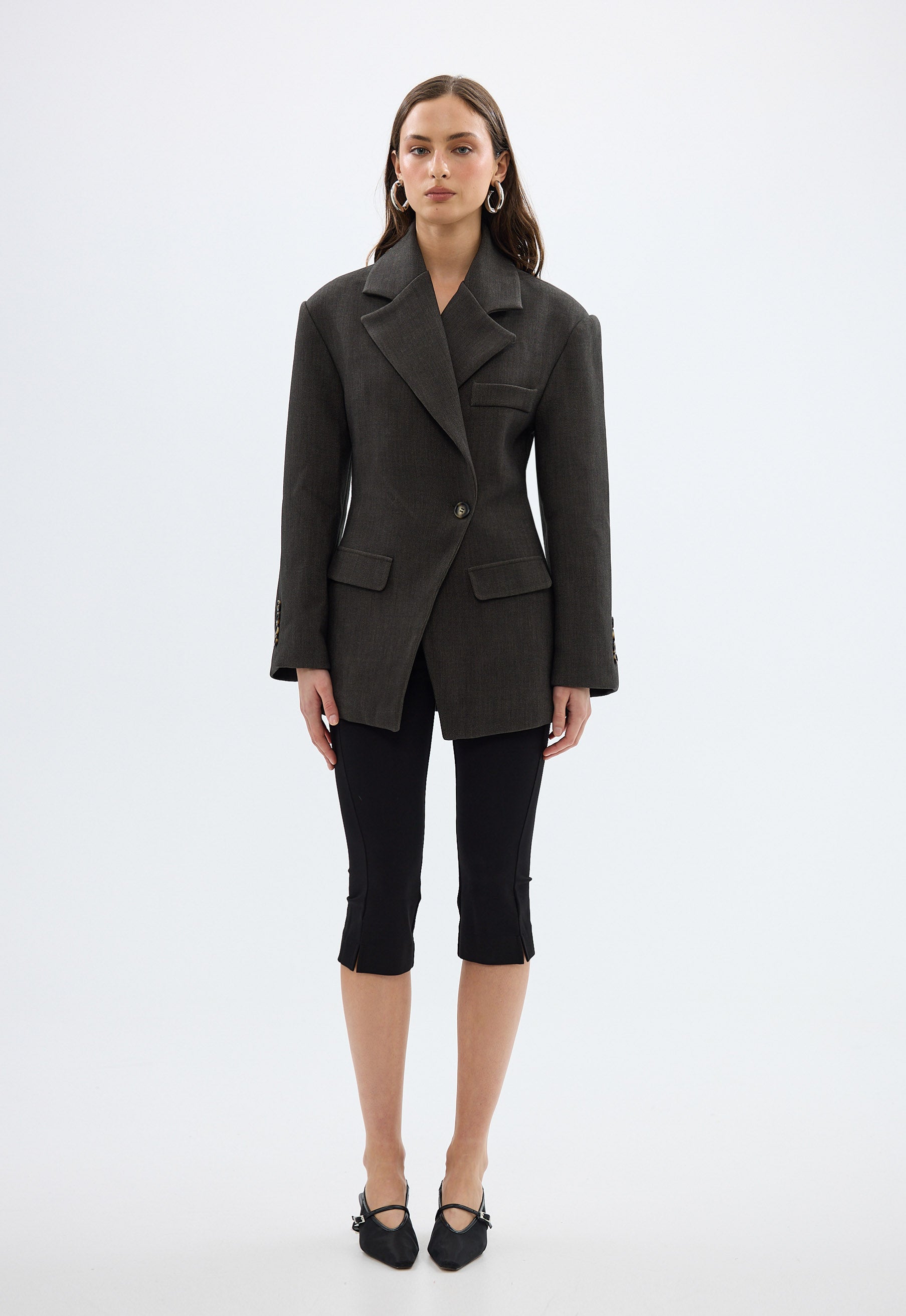 bubish Saskia Cinched Blazer Charcoal CINCHED BLAZER