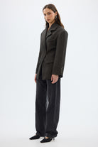 bubish Saskia Cinched Blazer Charcoal CINCHED BLAZER