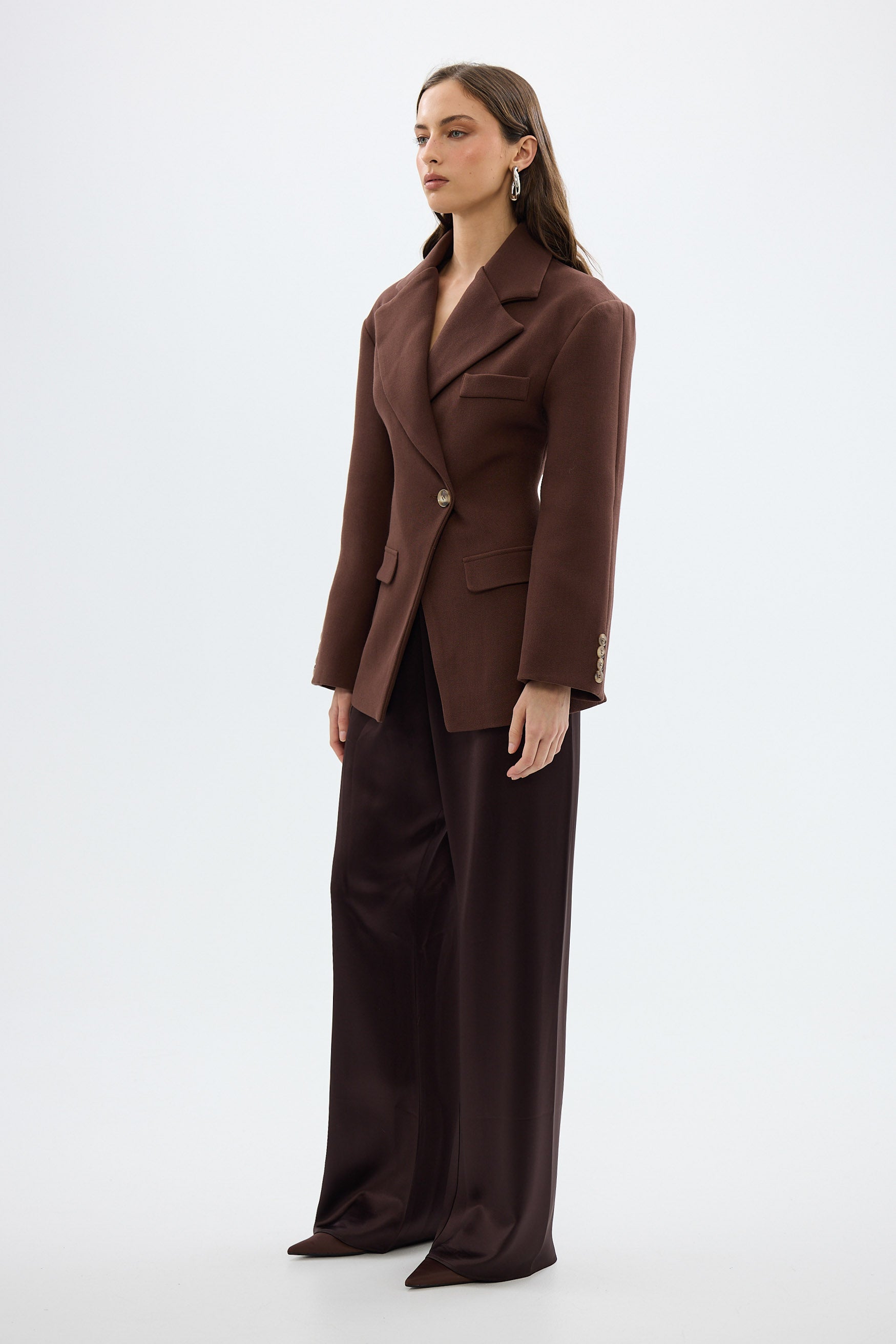 bubish Saskia Cinched Blazer - Chocolate BLAZER