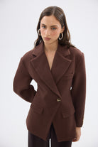 bubish Saskia Cinched Blazer - Chocolate BLAZER