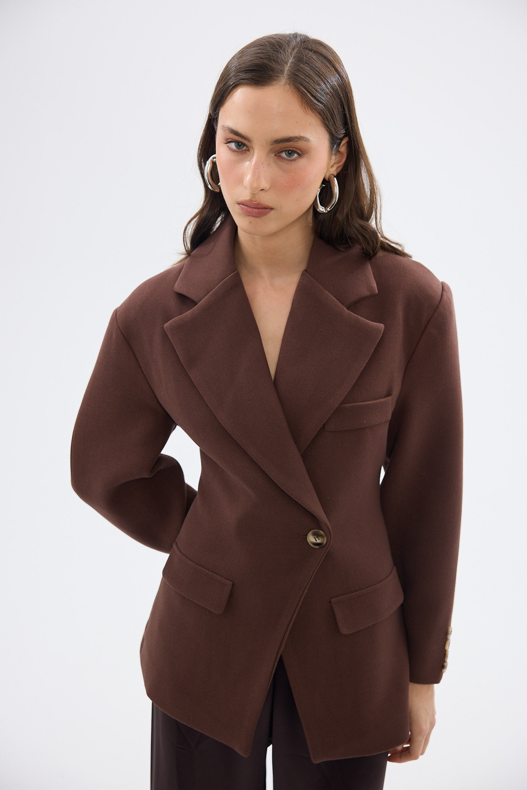 bubish Saskia Cinched Blazer - Chocolate BLAZER