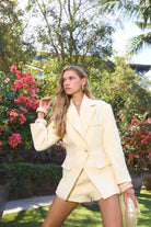 bubish Saskia Cinched Blazer Pale Yellow BLAZER