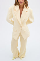 bubish Saskia Cinched Blazer Pale Yellow BLAZER
