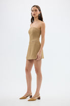 bubish Saskia Dress Caramel STRAPLESS DRESS