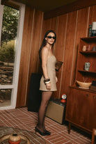 bubish Saskia Dress Caramel STRAPLESS DRESS