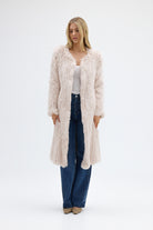 bubish Stella Fur Coat Stone JACKET