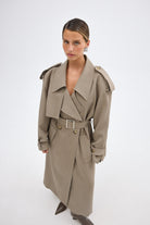 bubish Dillon Trench Coat Taupe COAT
