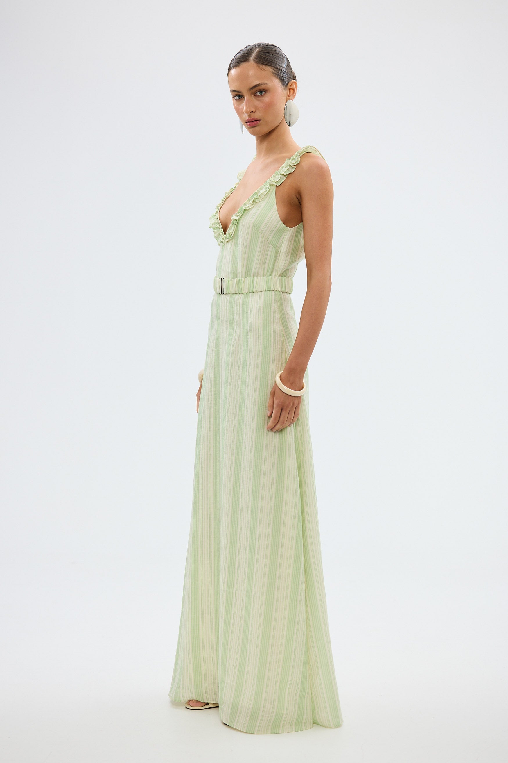 bubish Estelle Maxi Dress - Green Stripe MAXI DRESS
