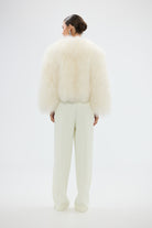 bubish Georgina Jacket - White WOOL SHEARLING JACKET