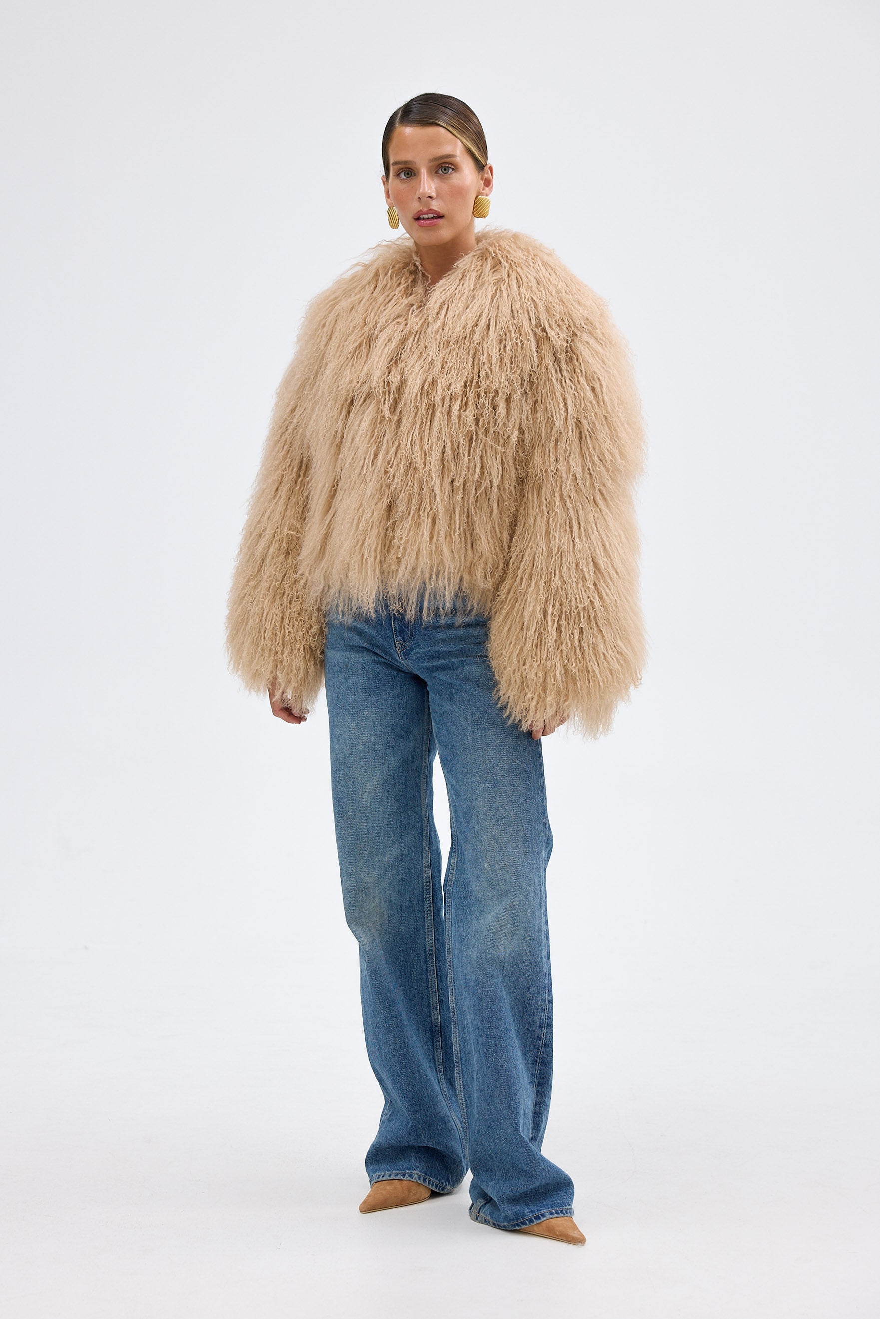 bubish Georgina Jacket Caramel FUR JACKET