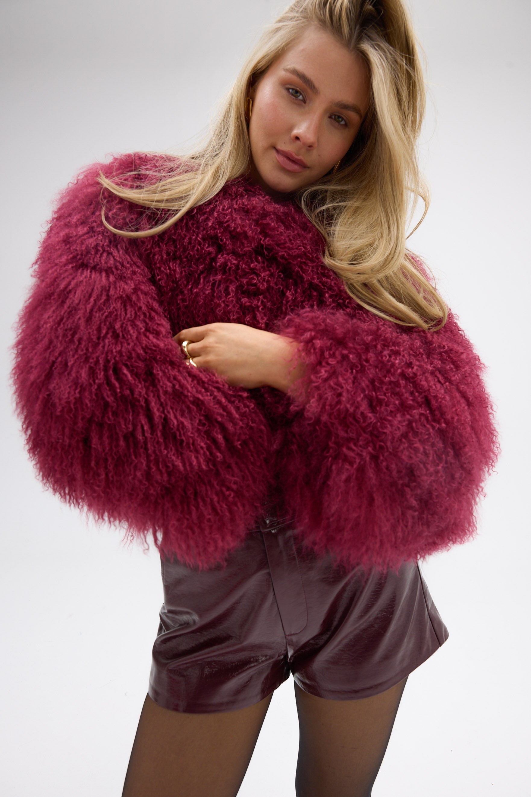 bubish Georgina Jacket Cherry FUR JACKET