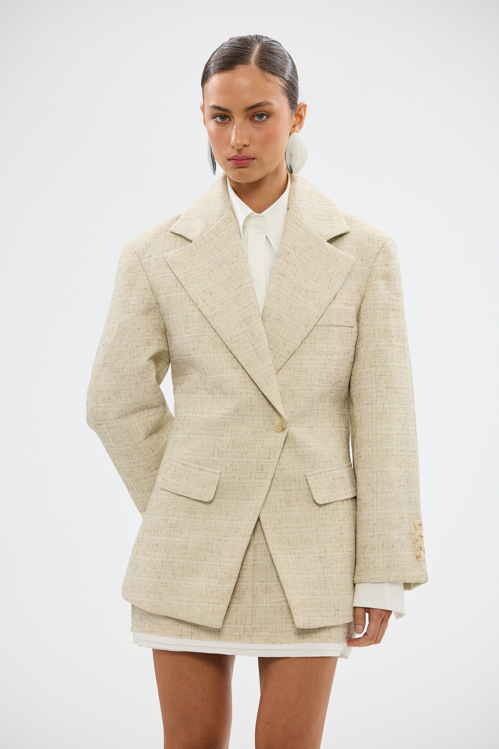 bubish Mattie Cinched Blazer - Natural CINCHED BLAZER