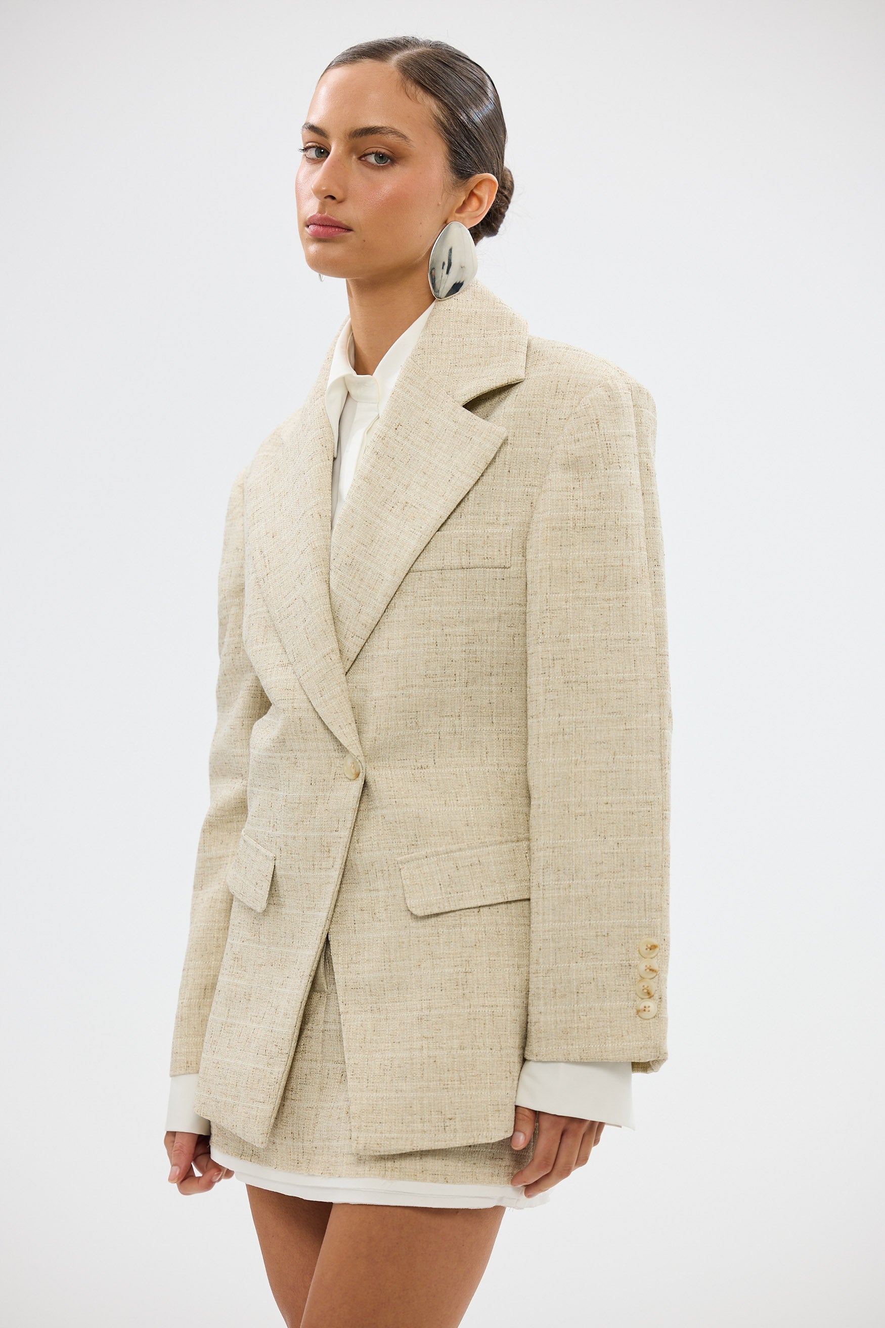bubish Mattie Cinched Blazer - Natural CINCHED BLAZER