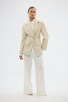bubish Mattie Cinched Blazer - Natural CINCHED BLAZER