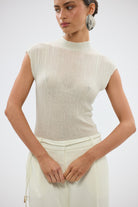 bubish Melody Sheer Top - Pale Lime TOPS