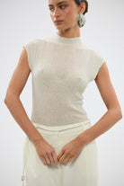 bubish Melody Sheer Top - Pale Lime TOPS