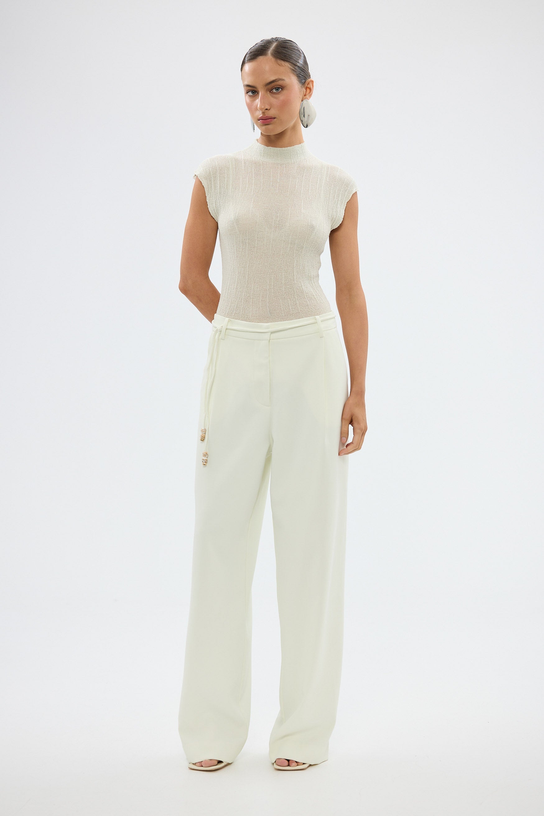 bubish Melody Sheer Top - Pale Lime TOPS