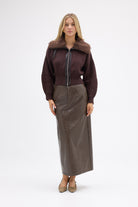 bubish Ruby Knit Cardigan Chocolate JACKETS