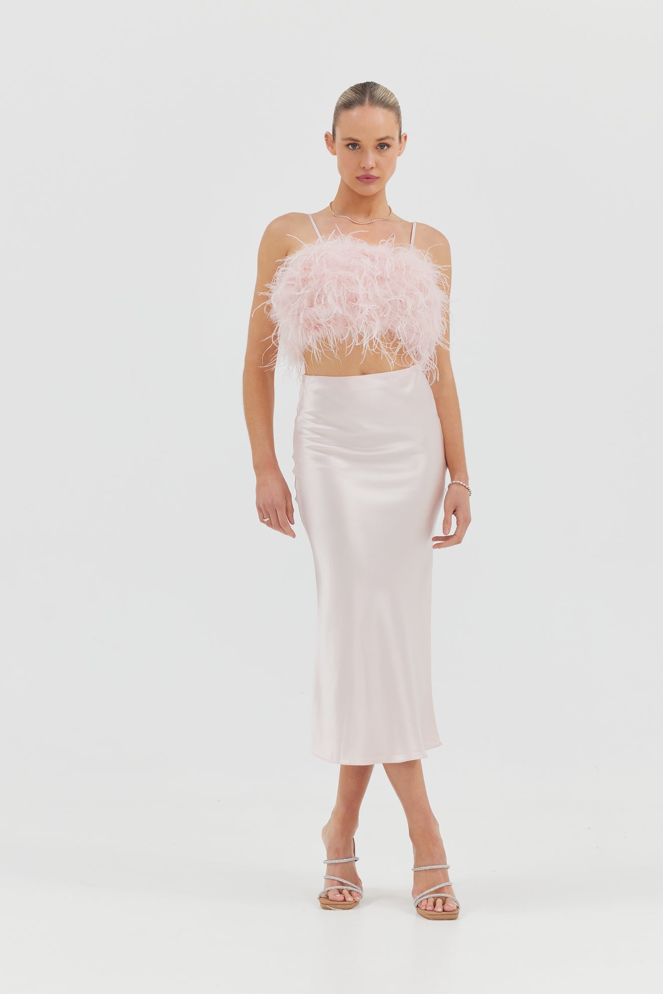 Harlow Skirt - Blush Pink Bubish 