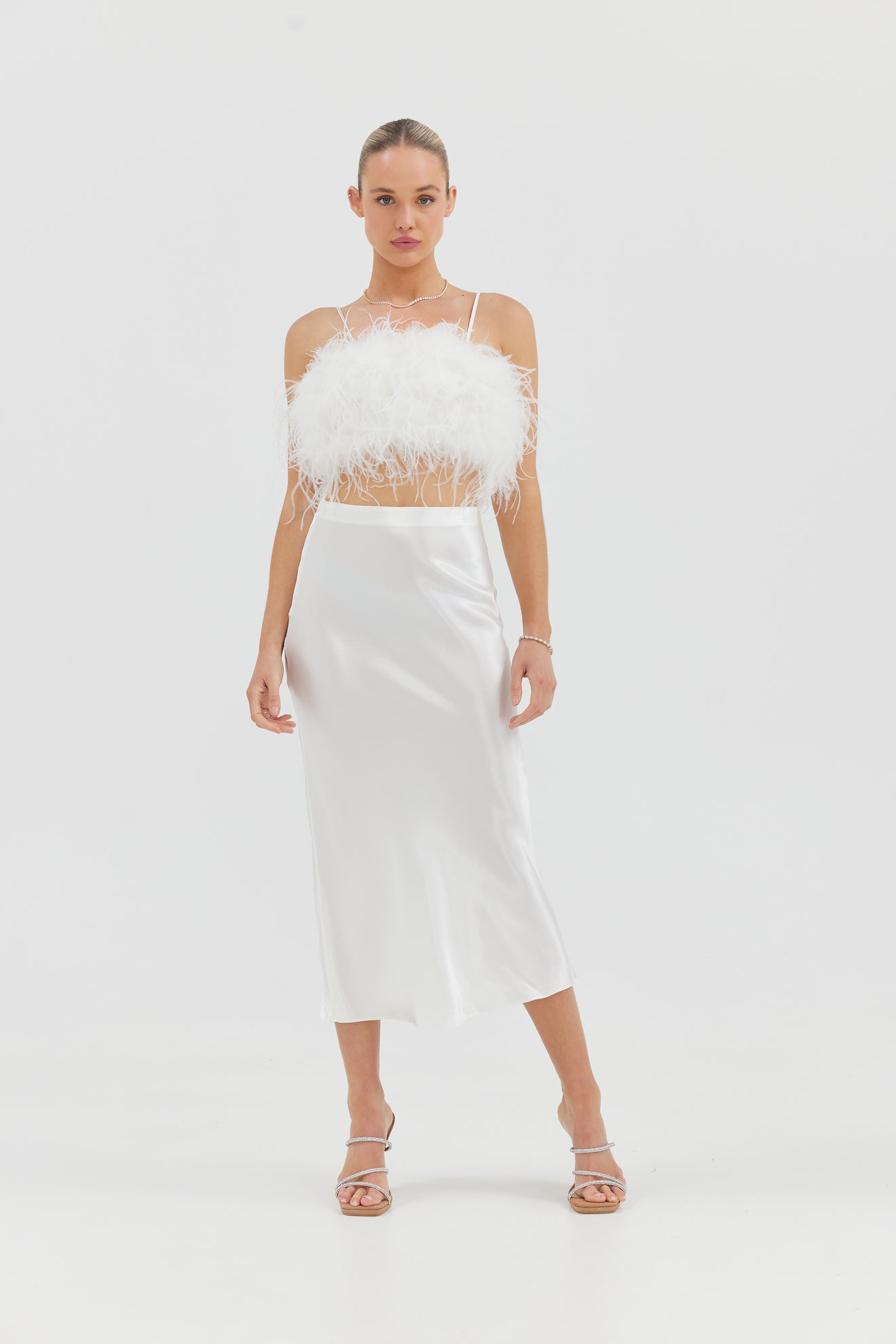 Harlow Skirt - White Bubish 