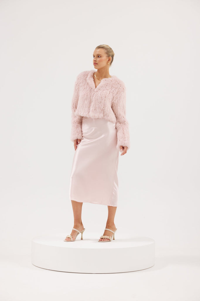 Lola Jacket - Baby Pink Cropped Jacket Bubish Luxe 