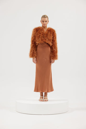 Manhattan Crop Jacket - Copper Cropped Jacket Bubish Luxe 