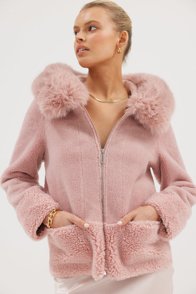 Maya Jacket - Dusty Pink Coats & Jackets Bubish Luxe 