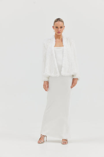 Valencia Bridal Jacket - White Medium Jacket Bubish Luxe 