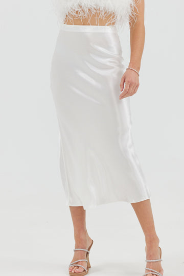 Harlow Skirt - White Bubish 